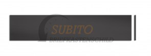 Briefkastenschild Schweizer 119 x 25 x 1,6 Kunststoff schwarz